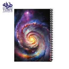 دفتر فنردار 80 برگ ایندربرد - طرح کهکشان 2